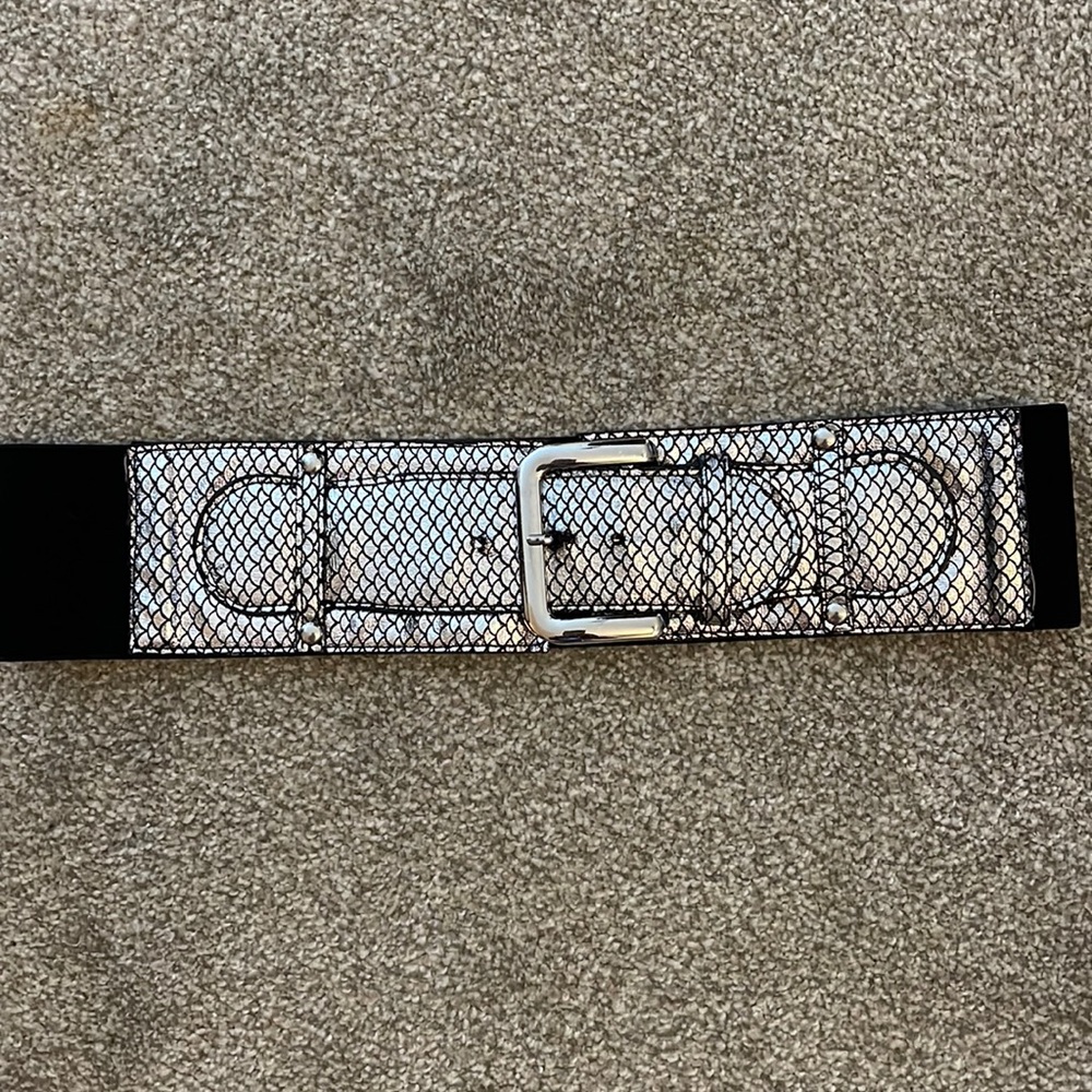 Black and Silver Belt size M/L